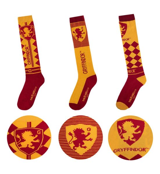 Harry Potter: Gryffindor Knee-high Socks 3-Pack