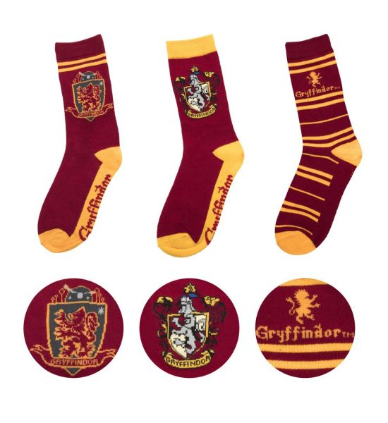 Harry Potter: Gryffindor Socks 3-Pack