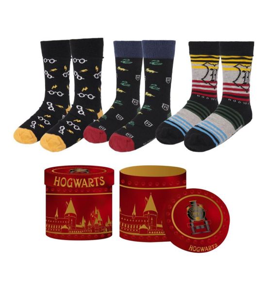 Harry Potter: Hogwarts Socks 3-Pack (8-45) Preorder