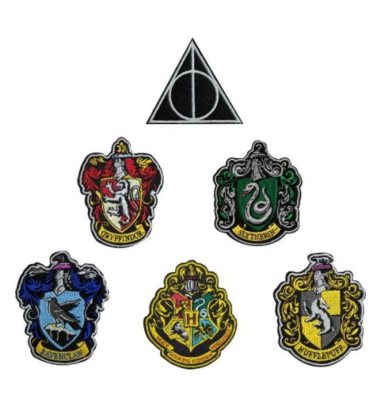 Harry Potter: House Crests Patches 6-Pack Preorder