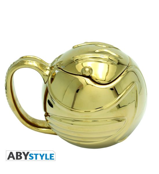 Harry Potter: Golden Snitch 3D Mug with Lid