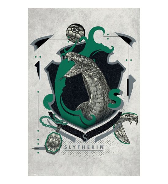 Harry Potter: Slytherin Illustrative Maxi Poster (91.5x61cm)