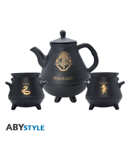 Harry Potter: Cauldron Teapot and 2 x Mug Set Preorder