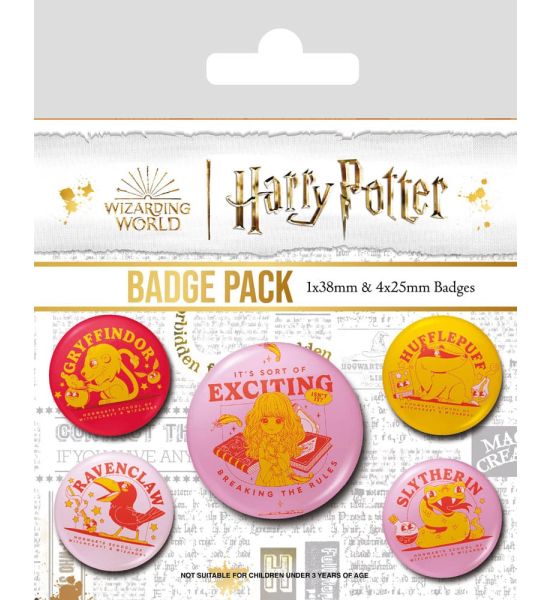 Harry Potter: Witty Witchcraft Pin-Back Buttons 5-Pack Preorder