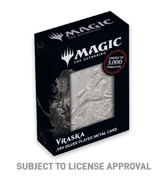 Magic The Gathering: Limited Edition .999 Silver Plated Vraska Metal Collectible Preorder