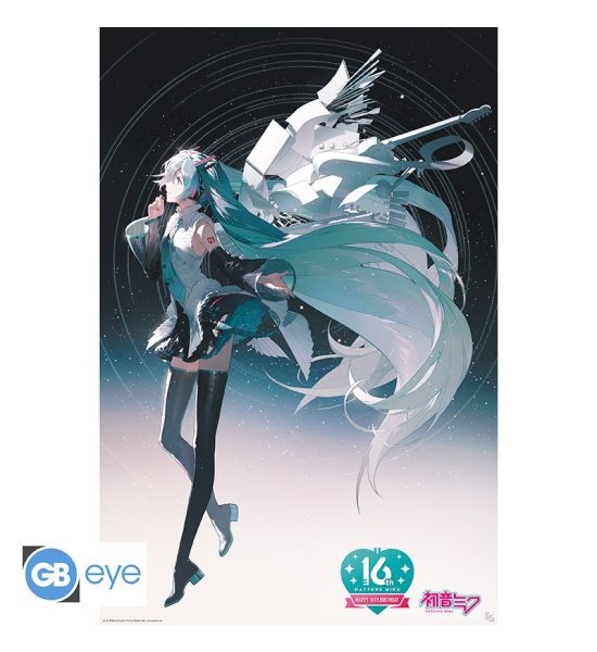 Hatsune Miku: Happy 16th Birthday Miku Poster (91.5x61cm) Preorder