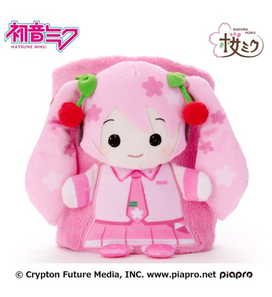 Hatsune Miku: Sakura Miku Roll-Up Plush Figure (20cm x 15cm)