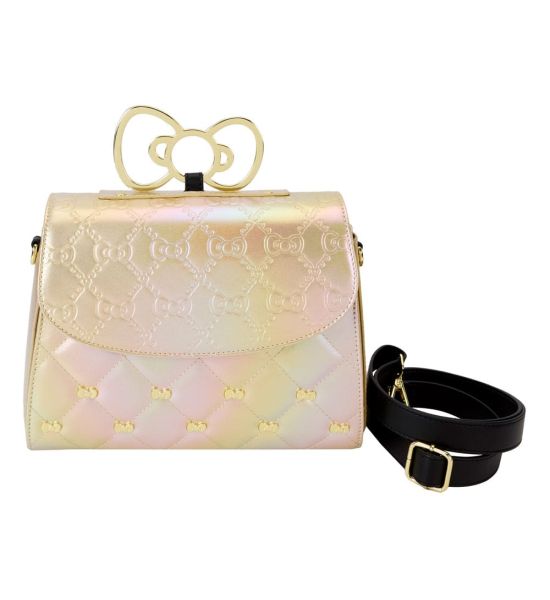 Hello Kitty: 50th Anniversary Gold Crossbody Bag by Loungefly Preorder