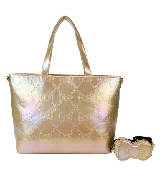 Hello Kitty: 50th Anniversary Gold Tote Bag by Loungefly Preorder