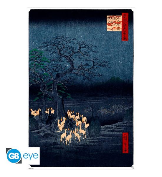 Hiroshige: New Years Eve Foxfire Poster (91.5x61cm) Preorder