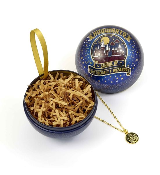 Harry Potter: Hogwarts School Of Witchcraft and Wizardry Christmas Gift Bauble with Necklace