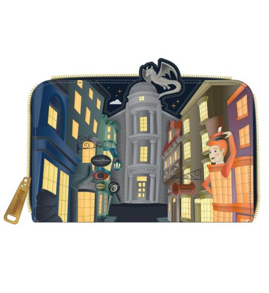 Harry Potter: Diagon Alley Loungefly Zip Around Purse