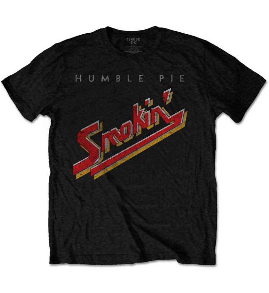 Humble Pie: Smokin' Vintage - Black T-Shirt