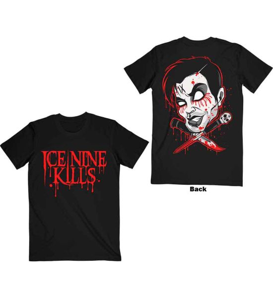 Ice Nine Kills: Cross Swords (Back Print) - Black T-Shirt