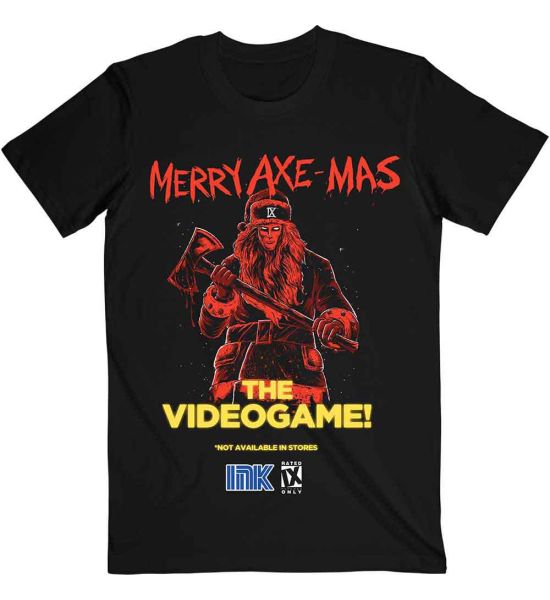 Ice Nine Kills: Merry Axemas - Black T-Shirt