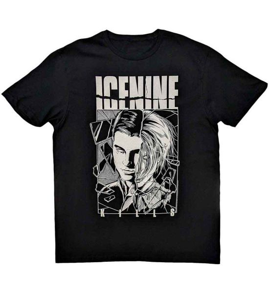 Ice Nine Kills: Shower Scene Split Face - Black T-Shirt