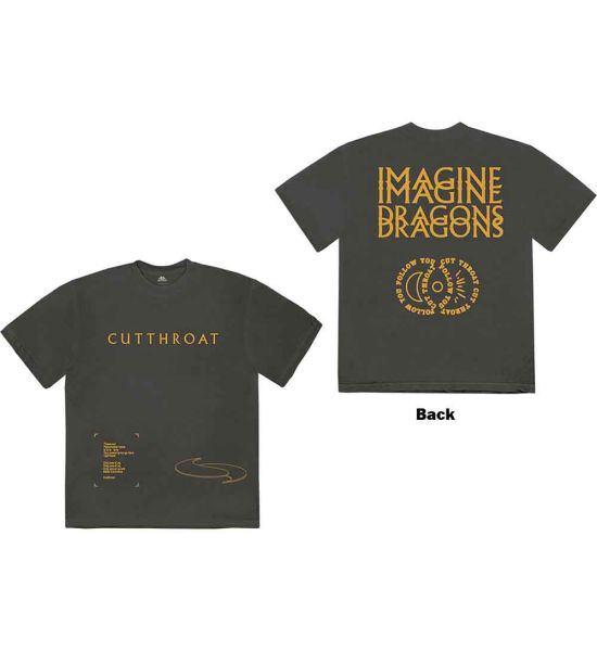 Imagine Dragons Cutthroat Symbols Back Print Charcoal Grey T Shirt Merchoid Australia