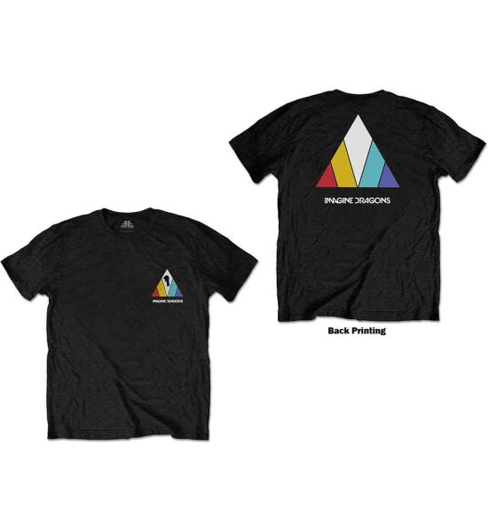 Imagine Dragons: Evolve Logo (Back Print) - Black T-Shirt