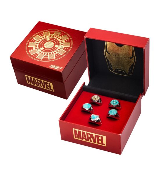 Iron Man: Arc Reactors Adjustable Rings Set Preorder