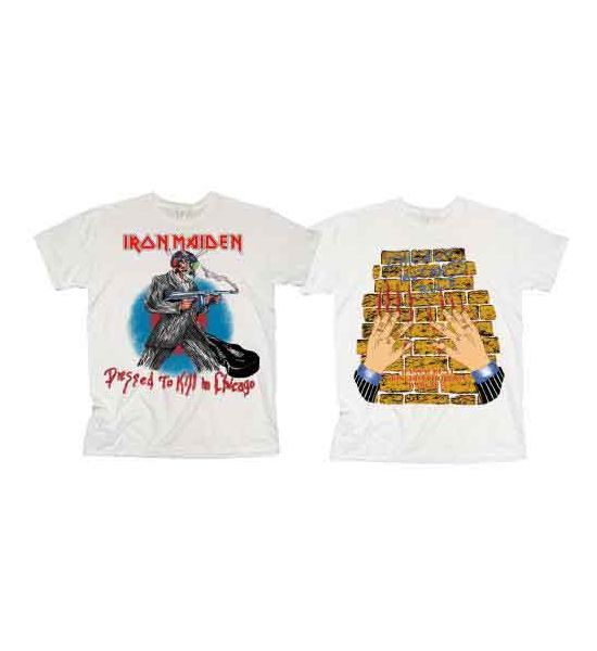 Iron Maiden: Chicago Mutants (Back Print) - White T-Shirt