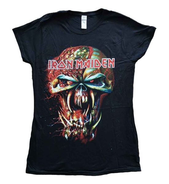 Iron Maiden: Final Frontier (Skinny Fit) - Ladies Black T-Shirt