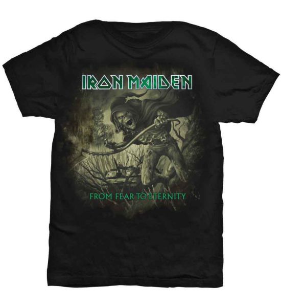 Iron Maiden: From Fear To Eternity Distressed - Black T-Shirt