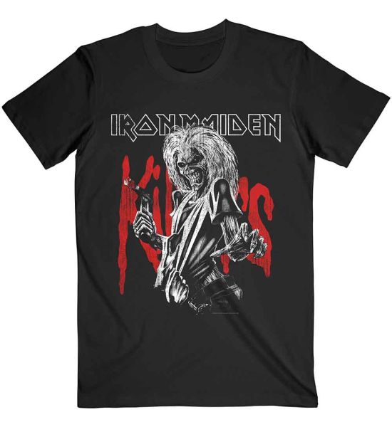 Iron Maiden: Killers Eddie Large Graphic Distress - Black T-Shirt