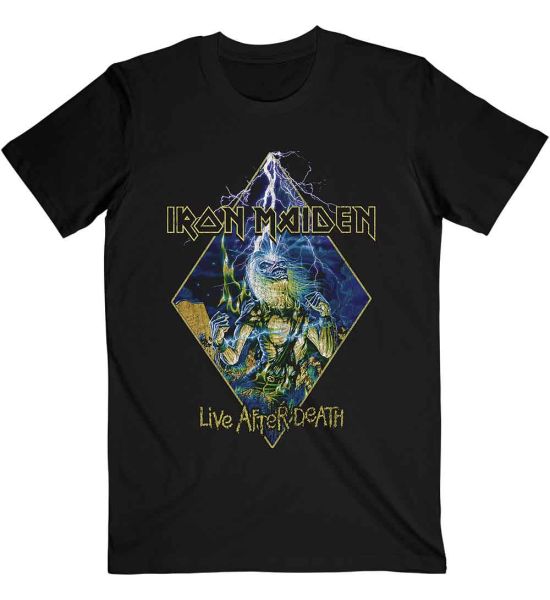 Iron Maiden: Live After Death Diamond - Black T-Shirt