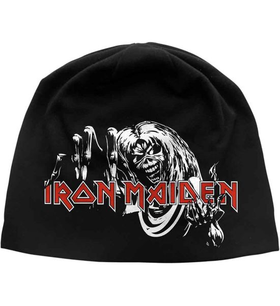 Iron Maiden: Number Of The Beast (Discharge Print) - Black Beanie Hat Preorder