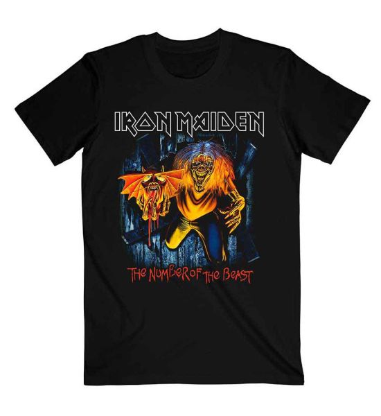 Iron Maiden: Number Of The Beast Eddie Panel Burst - Black T-Shirt