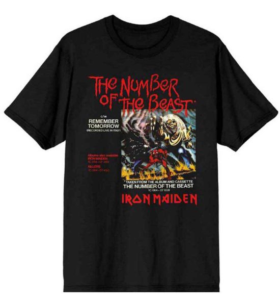 Iron Maiden: Number Of The Beast Vinyl Promo Sleeve - Black T-Shirt