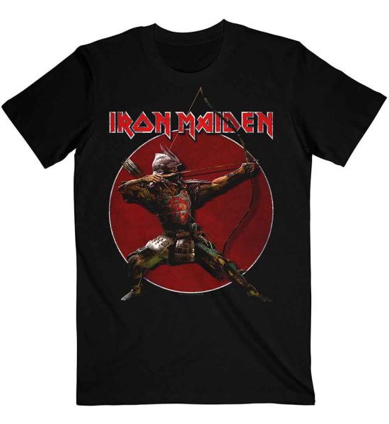 Iron Maiden: Senjutsu Eddie Archer Red Circle - Black T-Shirt