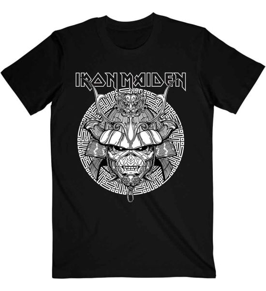 Iron Maiden: Senjutsu Samurai Graphic White - Black T-Shirt