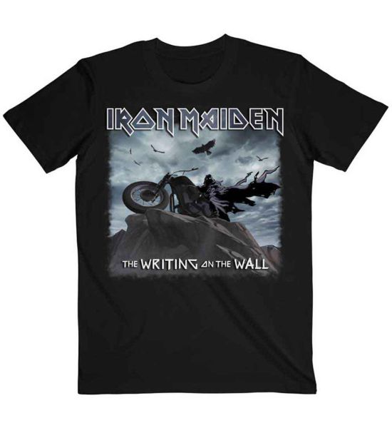 Iron Maiden: The Writing on the Wall Single Cover - Black T-Shirt