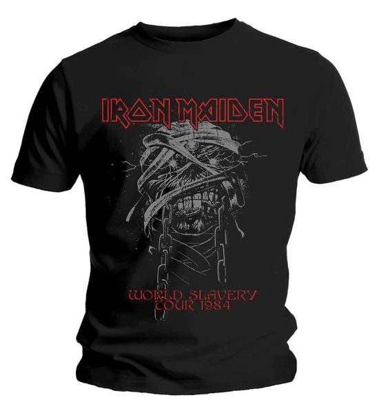 Iron Maiden: World Slavery 1984 Tour - Black T-Shirt