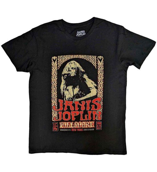 Janis Joplin: Vintage Poster - Black T-Shirt