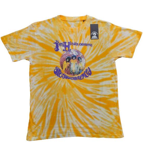 Jimi Hendrix: Are You Experienced (Dip Dye, Dye Wash) - Yellow T-Shirt