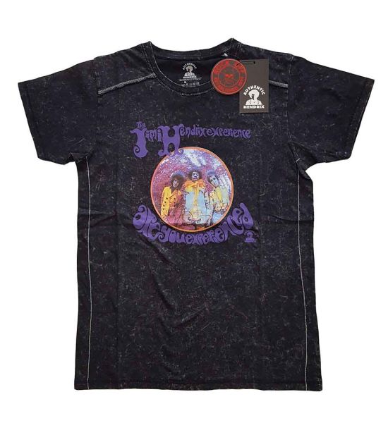 Jimi Hendrix: Experienced (Snow Wash, Dye Wash) - Black T-Shirt