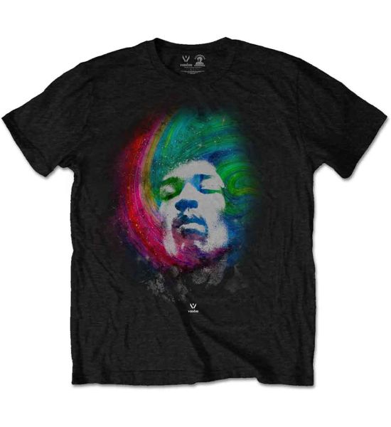 Jimi Hendrix: Galaxy - Black T-Shirt