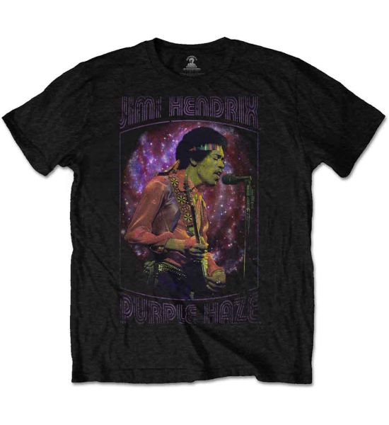 Jimi Hendrix: Purple Haze Frame - Black T-Shirt