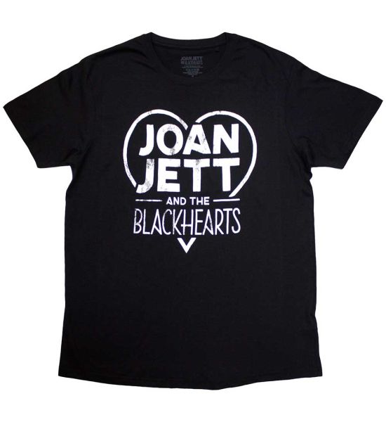 Joan Jett & The Blackhearts: Band Logo - Black T-Shirt