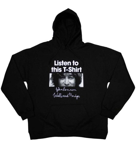 John Lennon: Listen To This - Black Pullover Hoodie