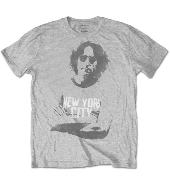 John Lennon: NYC - Grey T-Shirt