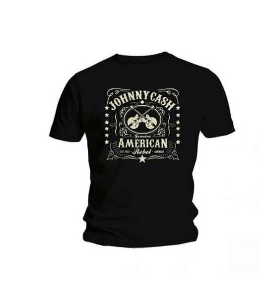 Johnny Cash: American Rebel - Black T-Shirt