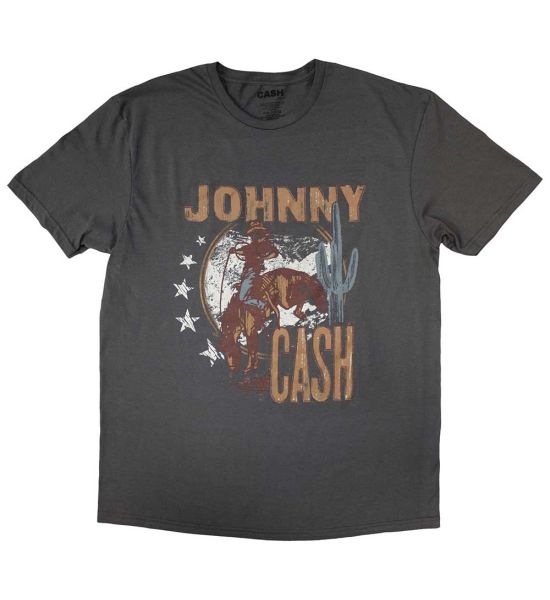 Johnny Cash: Cowboy - Grey T-Shirt