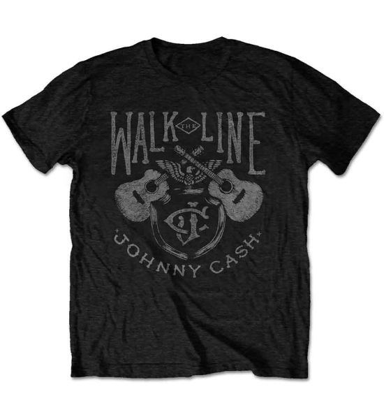 Johnny Cash: Walk The Line - Black T-Shirt