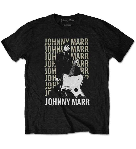 Johnny Marr: Guitar Photo - Black T-Shirt