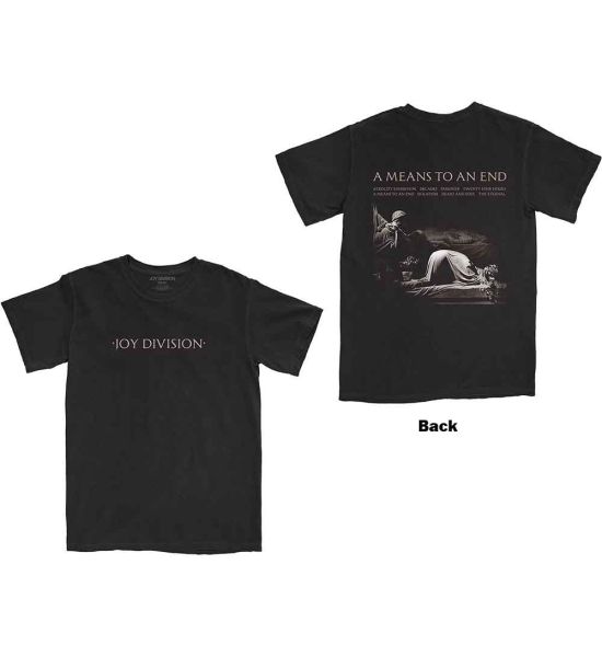 Joy Division: A Means To An End (Back Print) - Black T-Shirt