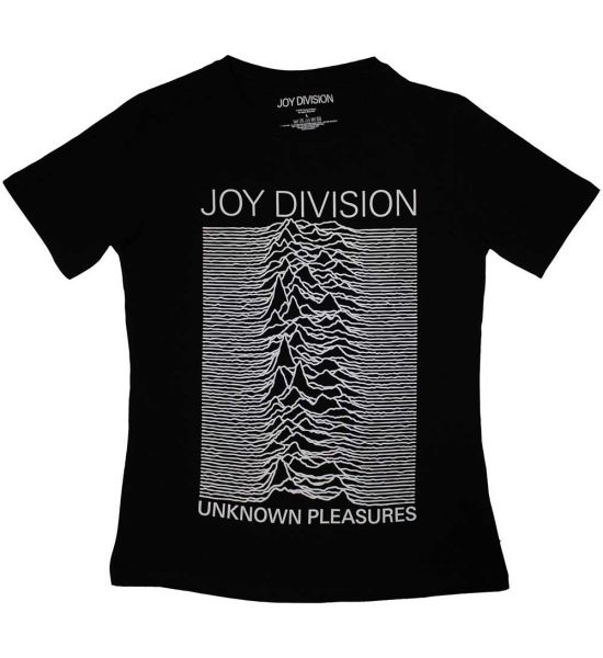 Joy Division: Unknown Pleasures FP - Ladies Black T-Shirt