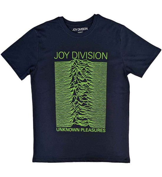 Joy Division: Unknown Pleasures FP - Navy Blue T-Shirt